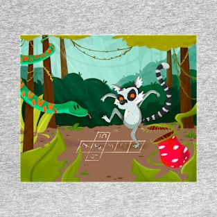 lemur playing in a jungle T-Shirt